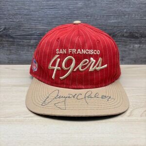 Vintage San Francisco 49ers Hat Sports Specialties Script Pinstripe Dwight Clark